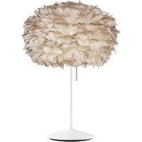 UMAGE Eos medium table lamp light brown/white