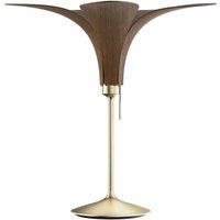UMAGE Jazz table lamp dark oak, brass base