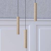 UMAGE Chimes Tall LED pendant light, light oak
