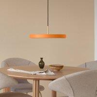 UMAGE LED pendant light Asteria Mini, orange/brass, 31 cm
