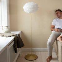 UMAGE Eos medium floor lamp brass/white