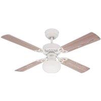 Westinghouse Vegas fan, light, white/pine