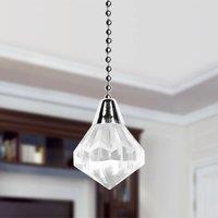 Westinghouse acrylic diamond pull chain in chrome