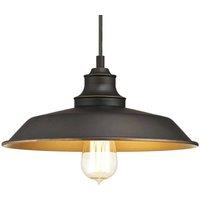 Westinghouse Iron Hill hanging light, black 1-bulb