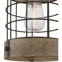 Westinghouse Langston pendant light, pine wood