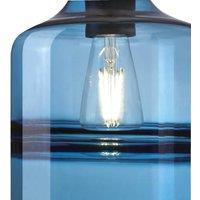 Westinghouse Soren pendant light, cylinder, sapphire