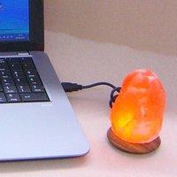 Wagner Life Compus LED salt lamp with USB for computer/laptop