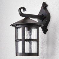 Lindby Florentine wall light, 35 cm, rust-coloured, aluminium, IP44