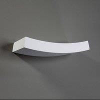 Lindby Leander slightly curved and paintable wall light