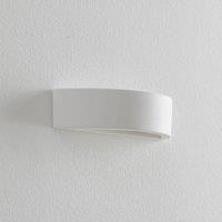 Lindby Konstantin Wall Light Curved Plaster White