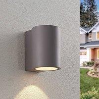 Lindby Katalia LED outdoor wall light, concrete, 1-bulb