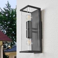 Lucande Annalea outdoor wall light, 40 cm, 2-bulb, IP54