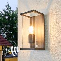 Lucande Annalea motion sensor outdoor wall lamp