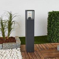 Lucande Klemens path light, graphite grey, 65 cm high