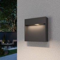 Lucande Noreia outdoor wall lamp, 13 cm, anthracite, IP65, G9