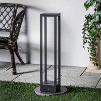 Lucande LED path lamp Carlota, anthracite, 65 cm, metal