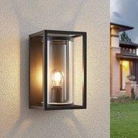 Lucande Brienne outdoor wall light, 30 cm, anthracite, metal
