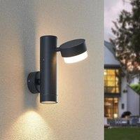 Lucande Marvella outdoor wall light, two-bulb