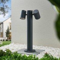 Lucande Maloney pillar light, 50 cm, anthracite, IP54