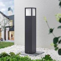 Lucande Dewari path light, E27, 65 cm, dark grey, IP54