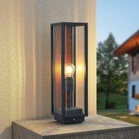 Lucande Elwin pillar light angular aluminium 50 cm