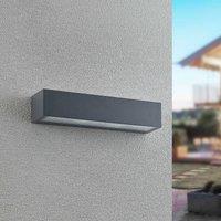 Arcchio Lengo wall light, 38 cm, anthracite, E27, IP54