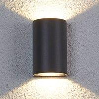 Lucande JALE semi-circular LED outdoor wall light