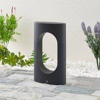 Lucande Fenti LED pedestal light, dark grey