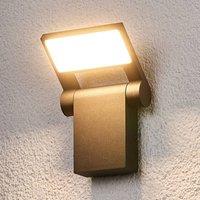 Lucande Flexible LED outdoor wall light Marius