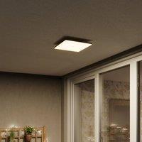 Lucande Square LED ceiling light Henni for outdoors