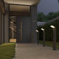 Arcchio LED path light Yolena, sensor, 100cm, anthracite