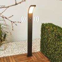 Lucande Juvia LED path light, 100 cm, motion detector, IP54