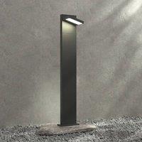 Lucande LED bollard light Silvan, 100 cm, anthracite, metal