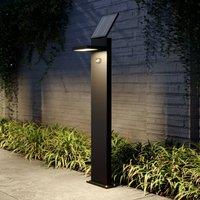 Lucande LED solar path light Silvan, 100cm, sensor, anthracite