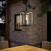 Lucande outdoor hanging light Ferda, 25 cm, anthracite, IP44