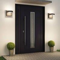 Lucande Belna LED outdoor wall lamp, metal, IP65, anthracite