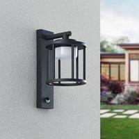 Lucande Berenike outdoor wall light with sensor