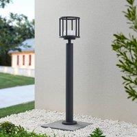 Lucande Berenike path light, 85 cm, dark grey, metal, GX53