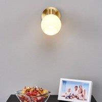 Lindby Elaina wall spotlight, brass