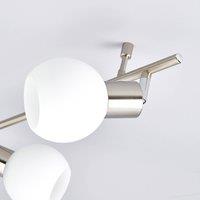 Lindby Elaina ceiling lamp six-bulb, matt nickel