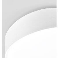 Lindby Sebatin ceiling light, 50 cm, beige, fabric, E27