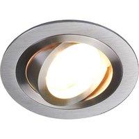 Arcchio recessed downlight Sophia, aluminium, round