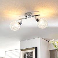 Lindby Ticino ceiling light, 2-bulb