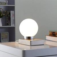 Lindby Table lamp Naomi with a glass sphere