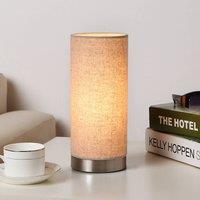 Lindby table lamp Ronja, height 26 cm, cream-coloured, textile
