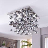 Lindby Ceiling light Esfera hung with glass balls