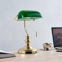 Lindby table lamp Milenka, brass, height 39cm, metal