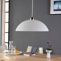 Lindby pendant light Valeria, white, glass, 40 cm, E27