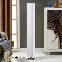 Lindby floor lamp Janno, white, textile, metal, 120cm, E27