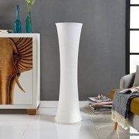 Lindby floor lamp Liana, height 123 cm, white, textile